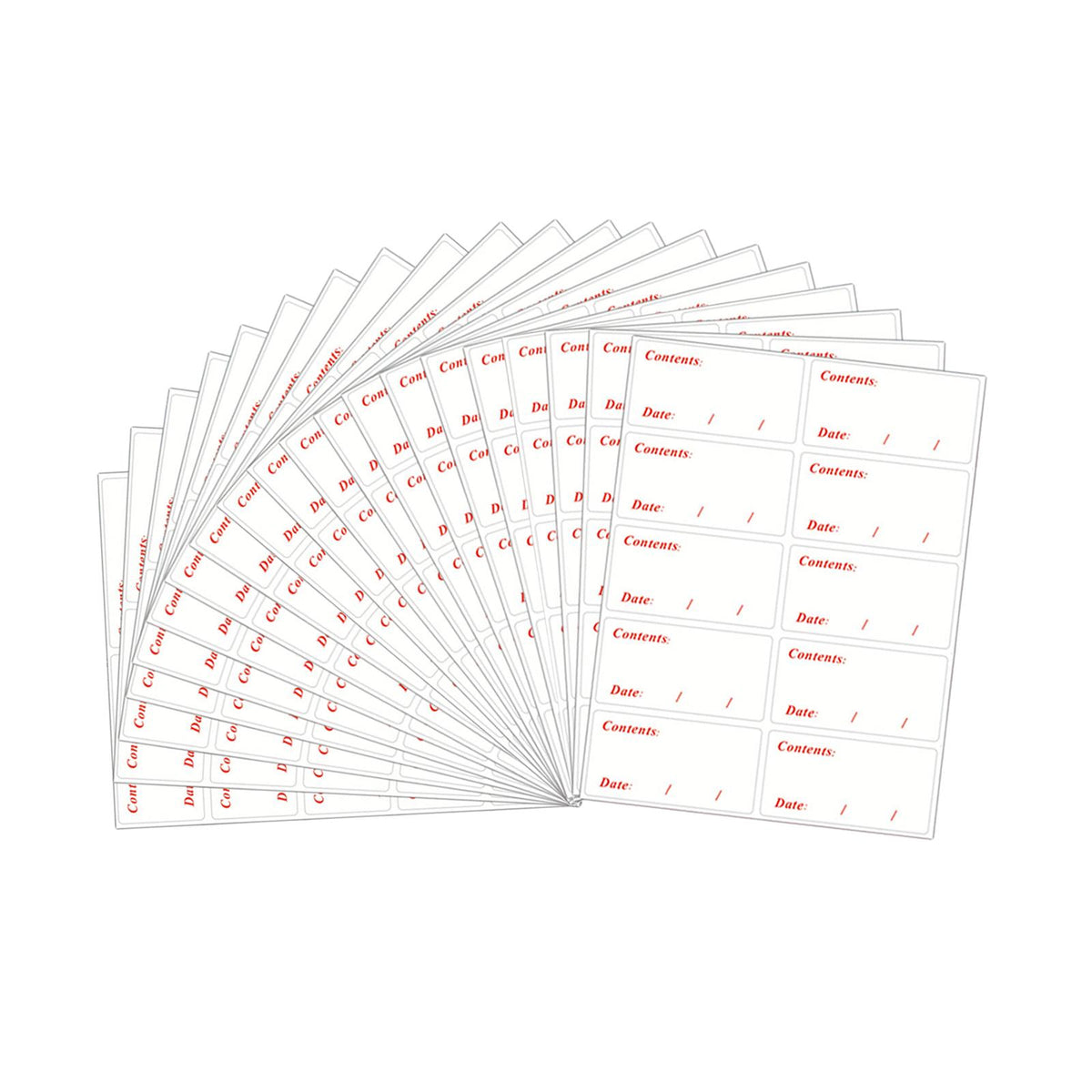 Maxbell 200x Freezer Labels Stickers 6Cmx3cm Home Storage Refrigerator Packing Red
