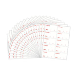 Maxbell 200x Freezer Labels Stickers 6Cmx3cm Home Storage Refrigerator Packing Red