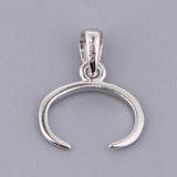 Maxbell 925 Sterling Silver Pinch Clip Bail Bead Pendant Connector Pendant Holder D