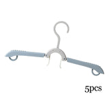 Maxbell Adjustable Foldable Clothes Hanger Clothespin for Underwear Scarf Gray