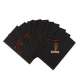 Maxbell Black handmade DIY feather card B