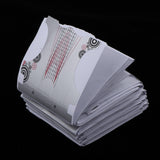 Maxbell Nail Art Tips Extension Guide Form Stickers for Acrylic UV Gel 100pcs Gray