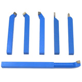 Maxbell 6x Carbide Brazed Tipped Cutter Welding Turning Tool Blue for Mini Lathes