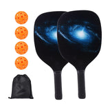 Maxbell Pickleball Racket Set Wood Accessory with 2 Pickleball Racquets Lightweight