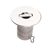 Maxbell Boat Deck Fill/Filler Keyless Cap -2 inch (50mm) 316 Stainless Steel Gas
