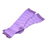 Max 1 Pair Women Open Toe Compression Socks Sleeves For Sports Running Purple