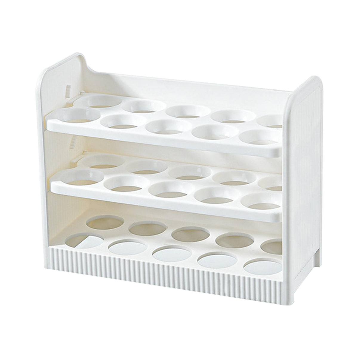 Maxbell 30 Grid Egg Container Fridge Eggs Organizers for Cabinet Shelf Countertop