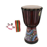 Maxbell 1 Piece Mahogany Djembe African Drum Hand Percussion 8inch