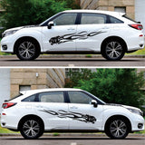 Max Maxb Car Body Scratch Sticker Self-Adhesive Side Truck Vinyl Graphics Decal Black
