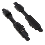 Maxbell 2pcs Metal Fishing Reel Seat Fishing Rod Clip Pole Fitted Deck DIY Black