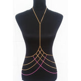 Max Hollow Net Design Harness Body Belly Waist Chain Skirt Bikini Jewelry