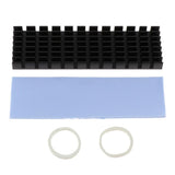Max Aluminum Cooling Heatsink w Thermal Pad For N80 NVME M.2 NGFF 2280 PCI-E SSD