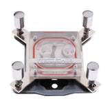 Max Acrylic PC CPU Water Cooling Block Waterblock Copper Base Cool Inner Channel