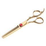 Max Maxb Stainless Steel Hair Cutting Scissors Shear for Stylist Barber Toothed Slice