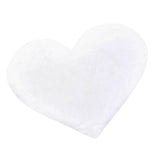 Max Heart Shaped Area Rug,Shaggy Plush Floor Mat for Bedroom,70x90cm White