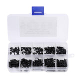 Maxbell 250 Pieces M2 Self Tapping Screw DIY Drilling Screws Assortment Kit Black