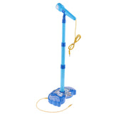 Max Kids Karaoke Machine with Microphones & Adjustable Stand Music Sing Blue