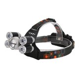 Maxbell Fishing Headlight Outdoor Sports Headlamp with Adjustable Headband Silver