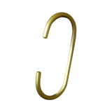 Maxbell Hanging Hook Closet Hook Organizer Aluminum Alloy Hook for Clothes Bags Cups Gold C Shaped