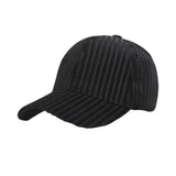 Maxbell Baseball Hat Autumn Winter Headgear Adjustable for Hiking Outdoor Activities Black