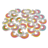Maxbell 30 Pieces Kawaii Rainbows Resin Flatback Cabochon Embellishments DIY Crafts
