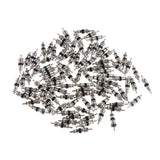 Max 10 Pcs Replacement Tire Tyre Valve Stem Core for Motorcycle Silver