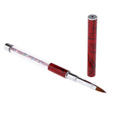 Maxbell Polygel Nail Art Liner Brush Acrylic UV Gel Polish Paint Drawing Pen Red