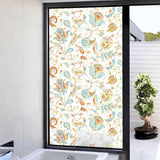 Max Floral Static Cling Stained Window Film Privacy Frosted Glass Stickers 2 - Aladdin Shoppers