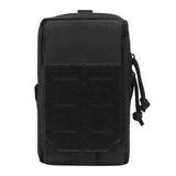 Maxbell Waist Bag Pouch Fanny Pack Key Holder Tote Bum Bags for Running Fishing Men Black