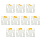 Maxbell 10Pcs Sealed Bag with Handle Organizer Food Storage Bag for Powders Snacks 2.5L