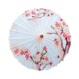 Maxbell Silk Cloth Women Umbrella Rainproof 32" for Costumes Cosplay Village Scenery Style B