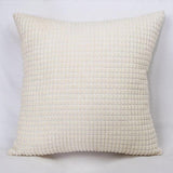 Max Solid Color Corduroy Pillow Case Square Sofa Cushion Cover Creamy-white - Aladdin Shoppers