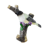 Maxbell Resin Wall Coat Hooks Door Storage Robe Headset Bag Birds On A Branch Hanger White 12.5x5x12.5cm