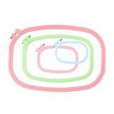Maxbell 4/5Pcs Embroidery Hoop Ring Cross-Stitch Sewing Frame Loop DIY Craft 4Pcs