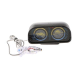 Maxbell Car Angle Tilt 2-barreled Inclinometer Balancer Compass Backlight Clinometer