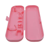 Maxbell Toothbrush Travel Case Protective Cover Compact Portable Holder for Bathroom Pink