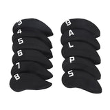 Maxbell 11Pieces Golf Iron Headcover Protector Guard, Golf Clubs Headcovers Numbered Black