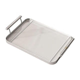 Maxbell Serving Trays Multi Purpose Tableware Acrylic for Party Tabletop Bedroom Argent