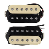 Maxbell 2Pcs Guitar Pickup Double Coil 4P Prewired for Electric Guitar Instrument Yellow Black