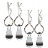 Maxbell Car Shell Clamp Replacements Shell Clip Pin for 1/5 1/6 1/7 1/8 RC Car Silver