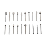Maxbell 20Pcs Rotary Drill Set, Rasp Drill for Carving Steel and Wood Working DIY silvercoloured