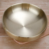 Max Stainless Steel Noodles Bowl Dinner Soup Fruit Bowl Kitchenware Gold 19cm