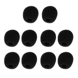 Maxbell 10Pcs Foam Mic Shield Cover Microphone Windscreen Cap for Meeting  28x22x8mm