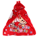 Maxbell Newborn Baby Hooded Cloak Poncho Jacket Outwear Kids Warm Coat Red 4