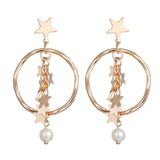 Max Maxb 1pair Ear Hook Earring Star Ear Stud Women Show Girl Christmas Mother's Day