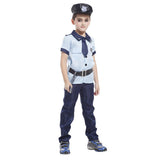 Maxbell Kid Boy Policeman Roly Play Uniform Fancy Dress Holloween Cosplay Costume XL