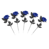 Maxbell Polyester Roses Halloween Table Centerpieces Party Decor blue