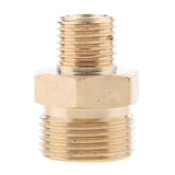 Max Pressure Washer Swivel Brass Hose Adapter Connector 22mm M to 14mm M