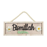 Maxbell Ramadan Sign Hanging Plaque Ramadan Decoration Door Hanger Ramadan Door Sign Style C