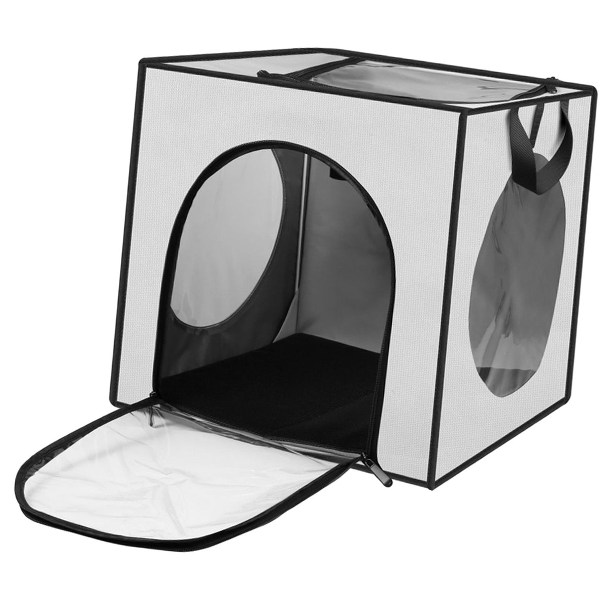 Maxbell Pet Cats Dogs Hair Drying Box Foldable Dryer Case Drying Room Lightweight Grey